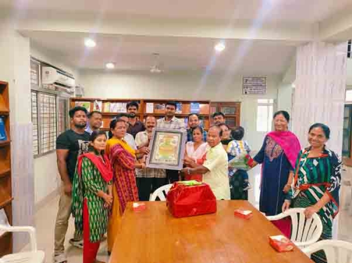 Celebrating incredible journey and retirement of Mr. Jalandhar Jena, Senior Library Attendant on 31st July 2024