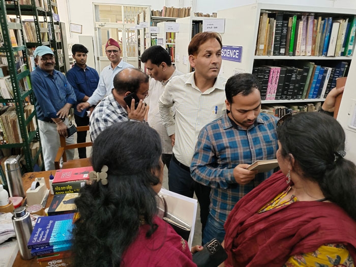 Faculty member from DIET Chamoli, Uttarakhand  Visit to Institute Library, RIE Bhubaneswar on 20.03.2025. Explore the Library Resources and Services of the Institute Library