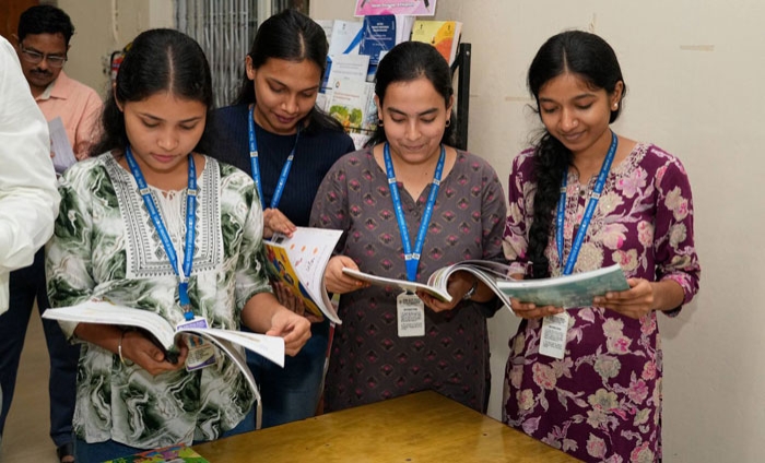 On the occasion of fifth anniversary of NEP 2020, RIE Bhubaneswar organised an exhibition of learning resources on 29th July 2025. The exhibition, held in the Library of the Institute, showcased NCF-FS 2022, NCF-SE 2023, New Text Books, Jaadui Pitara, and