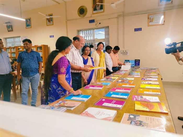 Book Display on Day-1 (TLM) for Celebration of Shiksha Saptah 2024, on the eve of 4th Anniversary of NEP 2020