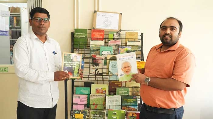 Books on Environment were exhibited in the Library on the occasion of Work Environment Day on 5th June 2024