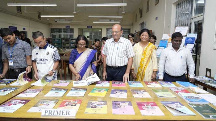 Book Display on Day-1 (TLM) for Celebration of Shiksha Saptah 2024, on the eve of 4th Anniversary of NEP 2020