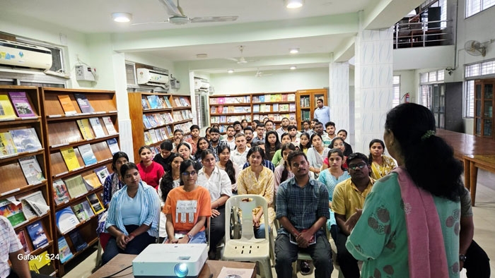 Institute Library of RIE Bhubaneswar conducted an orientation session for newly admitted students
