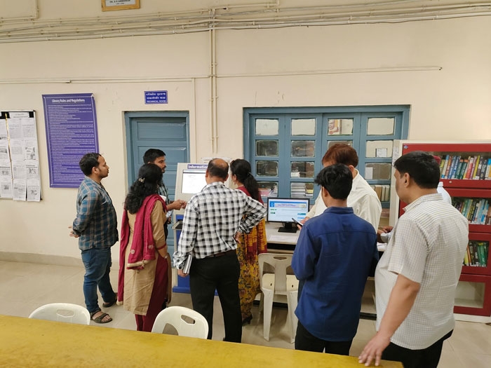 Faculty member from DIET Chamoli, Uttarakhand  Visit to Institute Library, RIE Bhubaneswar on 20.03.2025. Explore the Library Resources and Services of the Institute Library