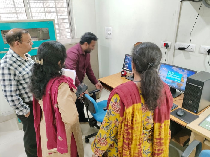 Faculty member from DIET Chamoli, Uttarakhand  Visit to Institute Library, RIE Bhubaneswar on 20.03.2025. Explore the Library Resources and Services of the Institute Library