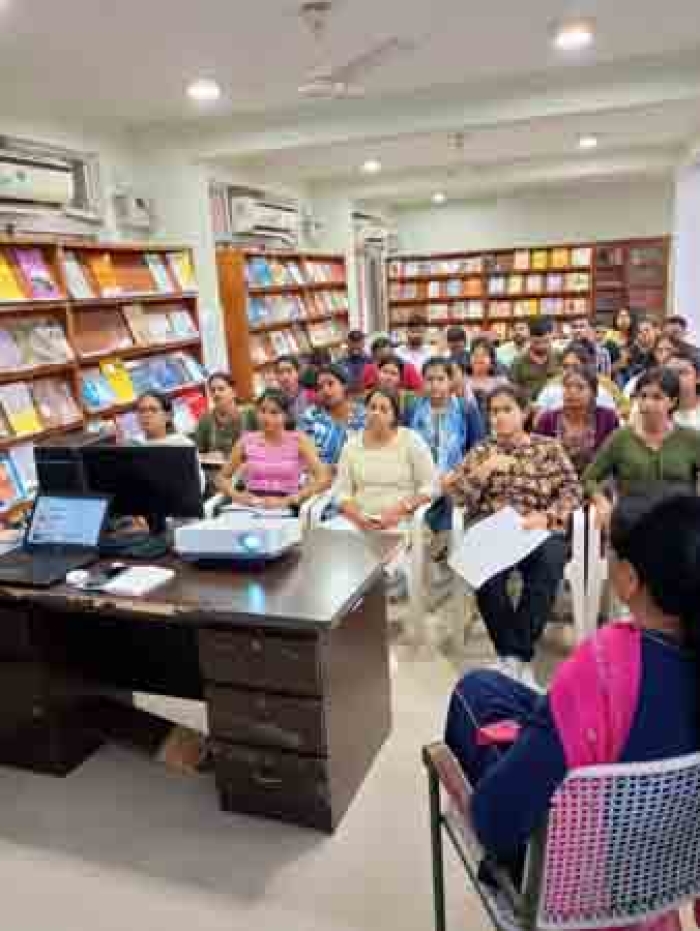 Institute Library of RIE Bhubaneswar conducted an orientation session for newly admitted M.Ed. students on effective use of library resources on 9th September 2024 . Practical exposure to different library resources was given to the students