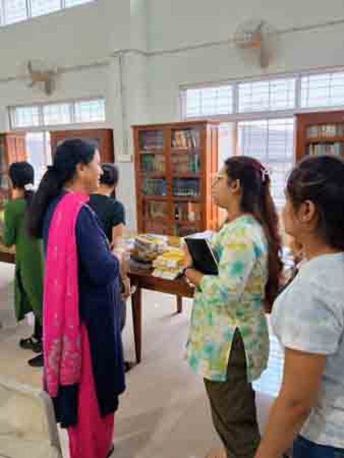 Institute Library of RIE Bhubaneswar conducted an orientation session for newly admitted M.Ed. students on effective use of library resources on 9th September 2024 . Practical exposure to different library resources was given to the students