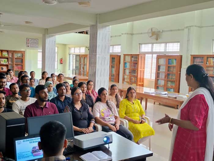 Glimpses of orientation session of newly admitted students of B.Ed. (Arts) conducted by Institute Library. Of R.I.E. Bhubaneswar on 12.09.2024