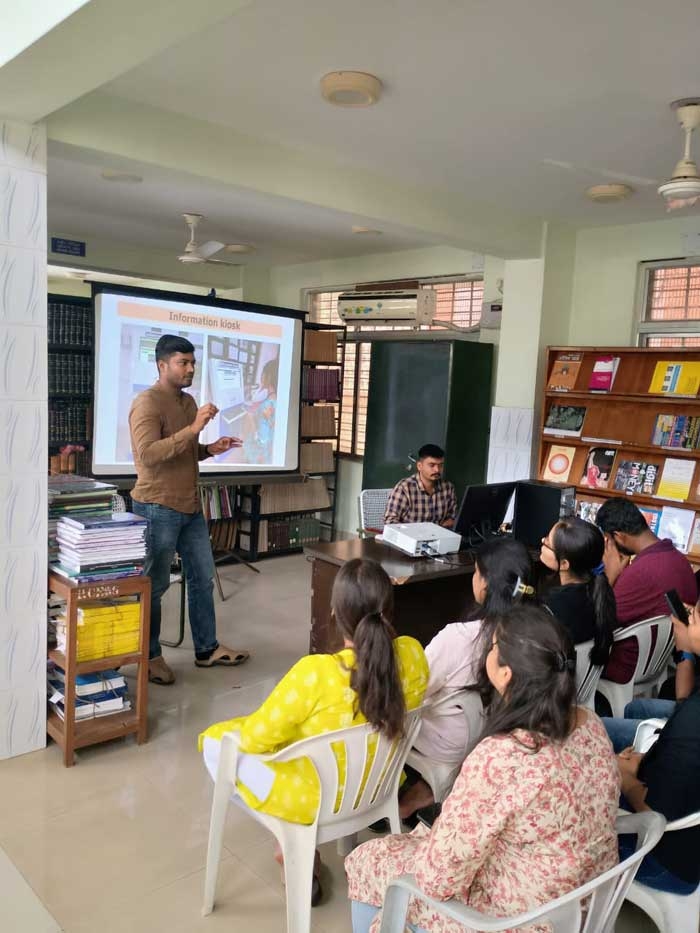 Glimpses of orientation session of newly admitted students of B.Ed. (Arts) conducted by Institute Library. Of R.I.E. Bhubaneswar on 12.09.2024