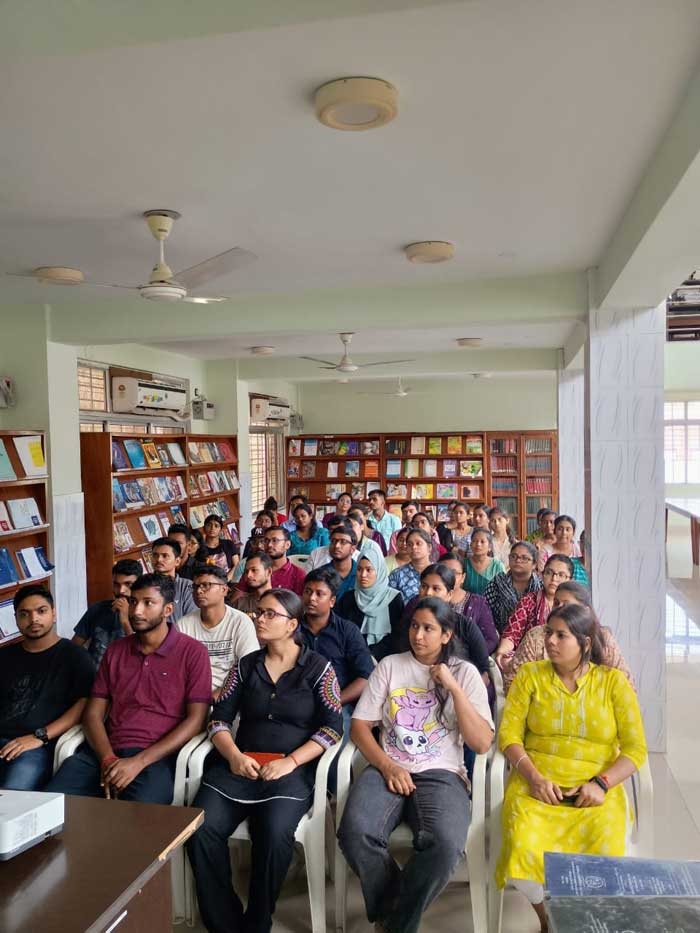 Glimpses of orientation session of newly admitted students of B.Ed. (Arts) conducted by Institute Library. Of R.I.E. Bhubaneswar on 12.09.2024.