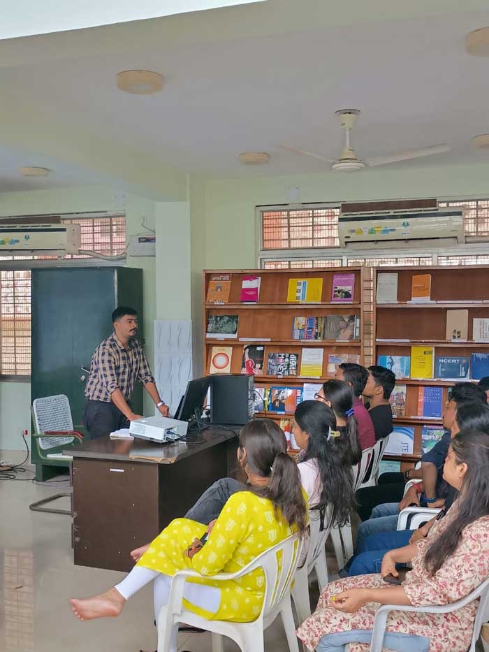 Glimpses of orientation session of newly admitted students of B.Ed. (Arts) conducted by Institute Library. Of R.I.E. Bhubaneswar on 12.09.2024