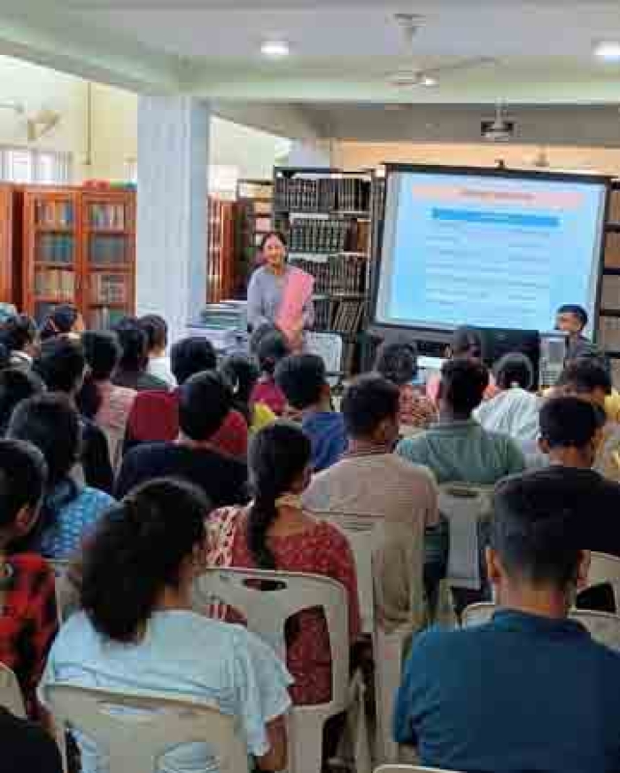 Glimpses of the Orientation session for newly admitted B.Ed. (Science) students conducted in RIE Bhubaneswar Library on 10th September 2024