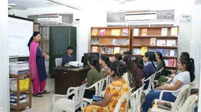 Institute Library of RIE Bhubaneswar conducted an orientation session for newly admitted M.Ed students on effective use of library resources on 10.09.2024. Practical exposure to different library resources was given to the students
