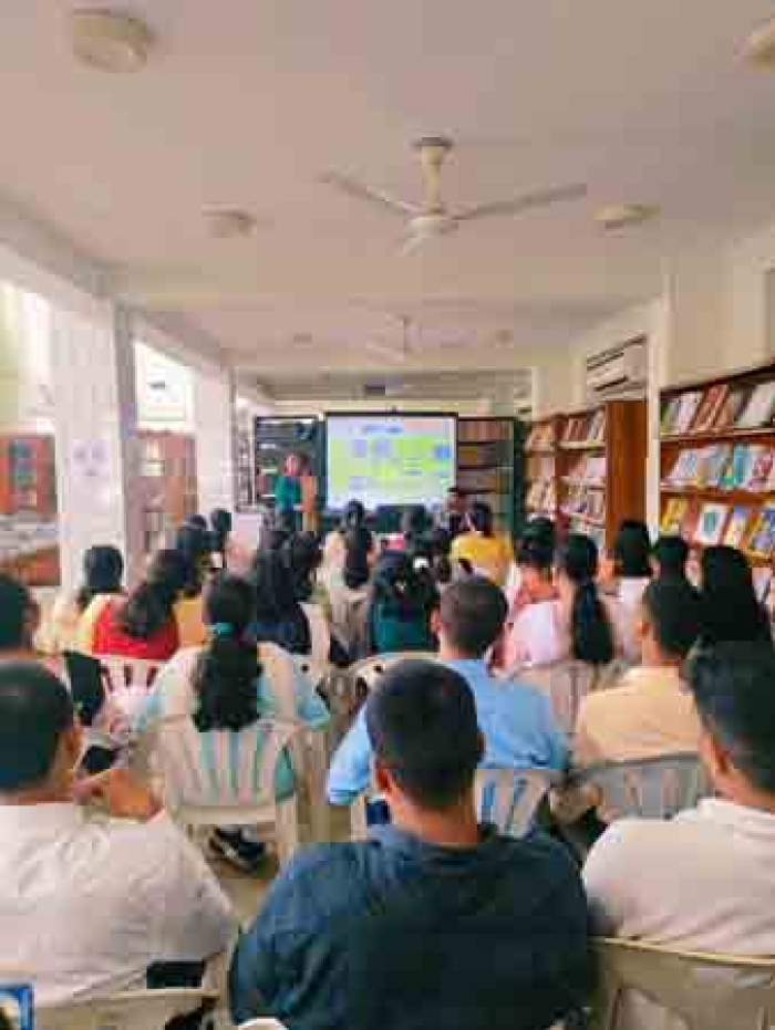 Institute Library of RIE Bhubaneswar conducted an orientation session for newly admitted B.Sc B.Ed (CBZ) students on effective use of library resources on 27.08.2024. Practical exposure to different library resources was given to the students