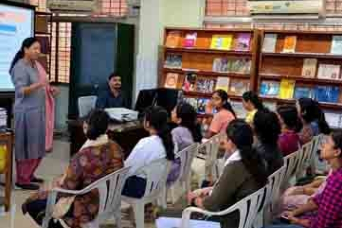 Glimpses of the Orientation session for newly admitted B.Ed. (Science) students conducted in RIE Bhubaneswar Library on 10th September 2024