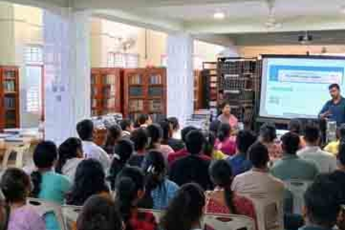 Glimpses of the Orientation session for newly admitted B.Ed. (Science) students conducted in RIE Bhubaneswar Library on 10th September 2024