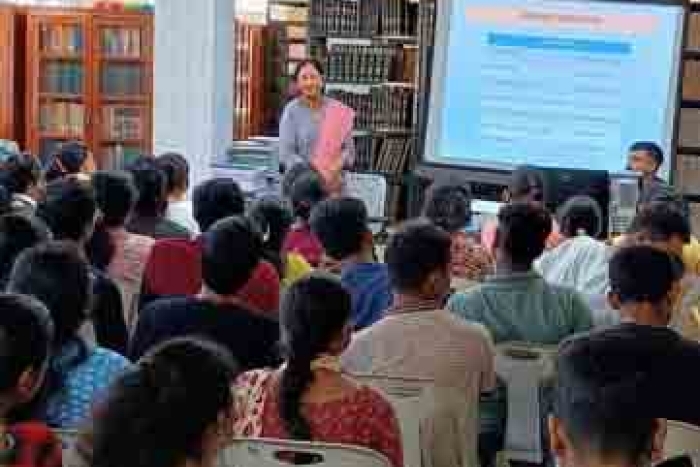 Glimpses of the Orientation session for newly admitted B.Ed. (Science) students conducted in RIE Bhubaneswar Library on 10th September 2024